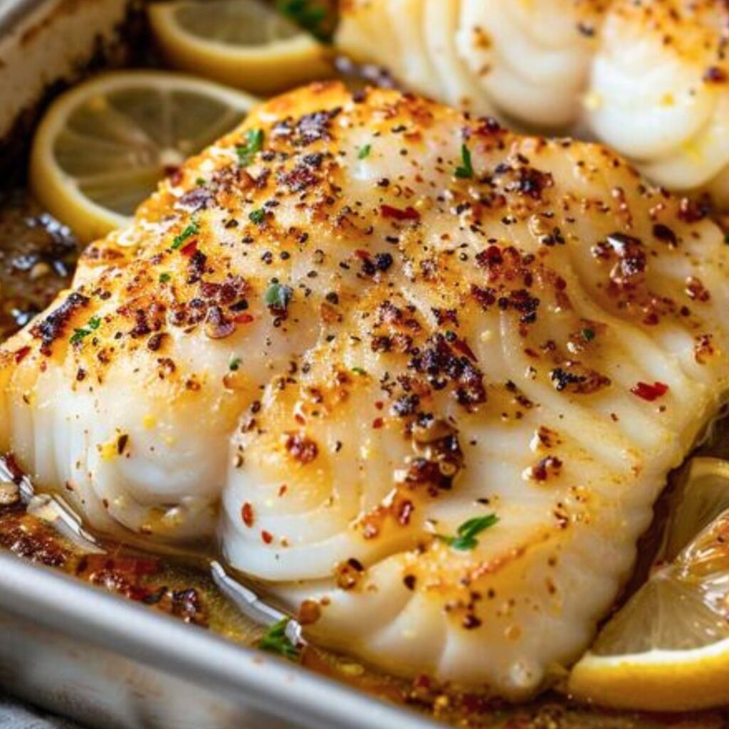 🍋 Lemon Butter Baked Cod Recipe 🐟 - EASY TO COOK